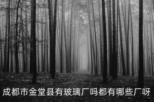 成都市金堂縣有玻璃廠嗎都有哪些廠呀