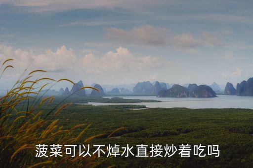菠菜可以直接炒嗎,春季時令蔬菜菠菜怎么做?