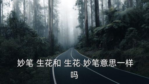 妙筆生花,妙筆生花四個意思