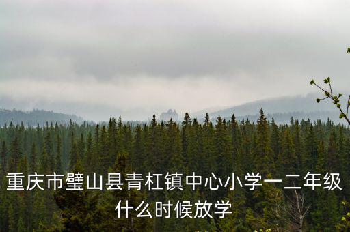 重慶市璧山縣青杠鎮中心小學一二年級什么時候放學
