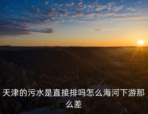 天津市河流水污染，請問下天津的海河現在的水怎么樣受污染嚴重么