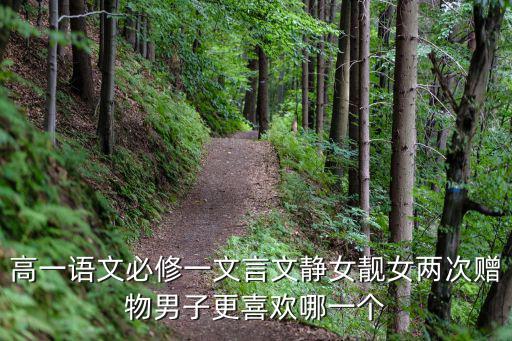 高一語(yǔ)文必修一文言文靜女靚女兩次贈(zèng)物男子更喜歡哪一個(gè)