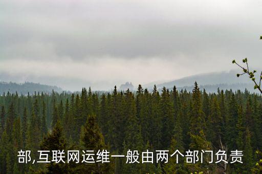運(yùn)維部,互聯(lián)網(wǎng)運(yùn)維一般由兩個部門負(fù)責(zé)
