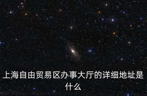 上海自由貿(mào)易區(qū)辦事大廳的詳細(xì)地址是什么