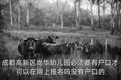 成都市2020年幼兒園報名，成都高新區尚華幼兒園必須要有戶口才可以在網上報名嗎沒有戶口的