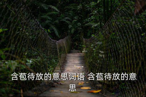  含苞待放的意思詞語 含苞待放的意思