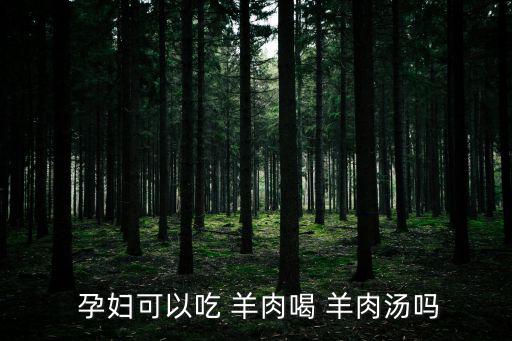 孕婦能喝羊肉湯嗎,孕婦吃羊肉湯有助于增加免疫力