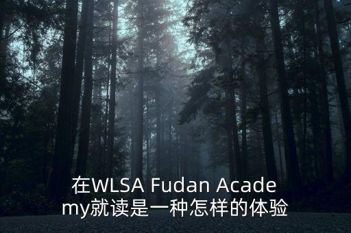 在WLSA Fudan Academy就讀是一種怎樣的體驗