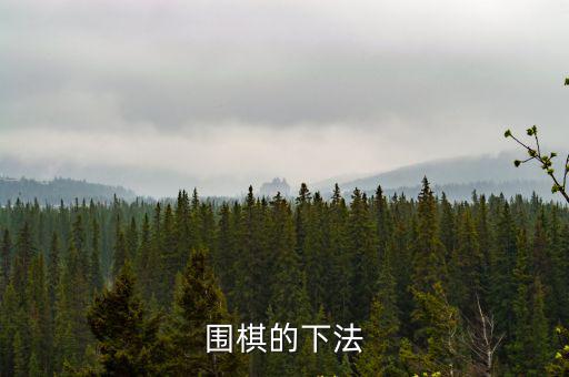圍棋的下法