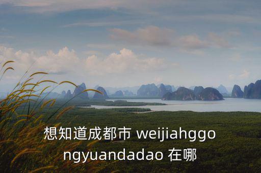 想知道成都市 weijiahggongyuandadao 在哪