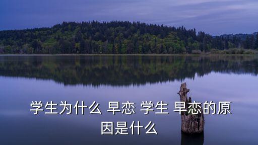  學(xué)生為什么 早戀 學(xué)生 早戀的原因是什么