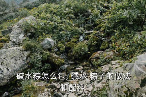 堿水粽子,堿水粽子煮制時間比較短口味更香