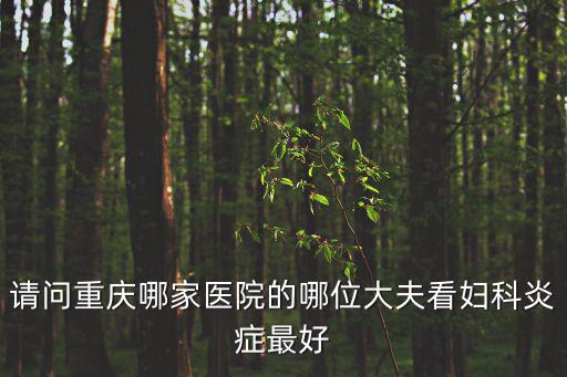 請問重慶哪家醫(yī)院的哪位大夫看婦科炎癥最好