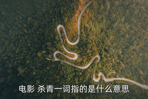 電影 殺青一詞指的是什么意思