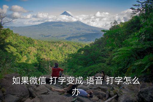 如果微信 打字變成 語音 打字怎么辦