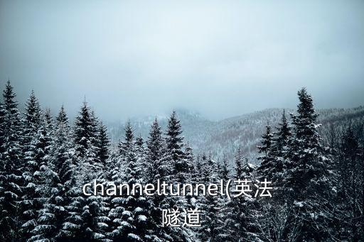 channeltunnel(英法 隧道