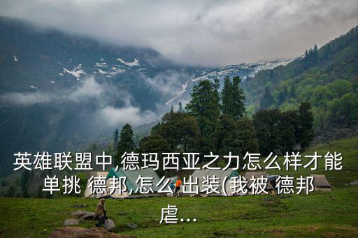 德邦出裝,一起來看看本屆大選戰(zhàn)斗力