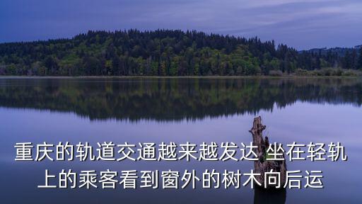 重慶的軌道交通越來越發達 坐在輕軌上的乘客看到窗外的樹木向后運