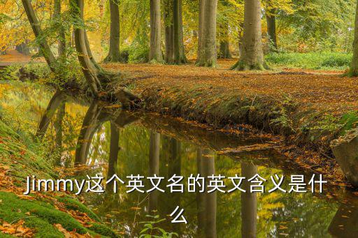 Jimmy這個(gè)英文名的英文含義是什么