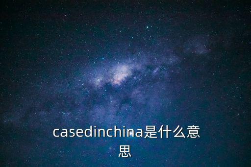  casedinchina是什么意思