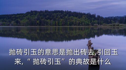 拋磚引玉的意思,拋磚引玉的意思是什么?