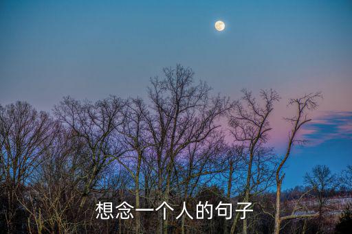 想一個人的經典句子，想念一個人的句子