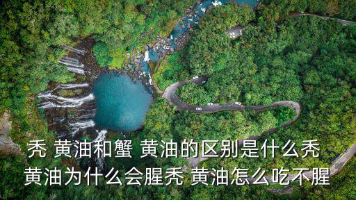 禿 黃油和蟹 黃油的區(qū)別是什么禿 黃油為什么會腥禿 黃油怎么吃不腥