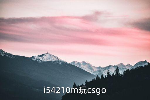 i54210m玩csgo