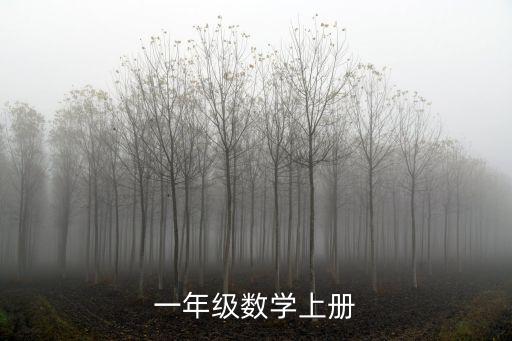一年級數學上，一年級數學上冊