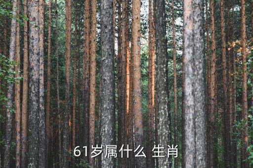 61歲屬什么 生肖
