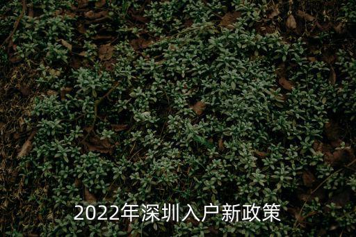 2022年深圳市積分入戶新政策，深圳積分入戶條件最新政策2022年