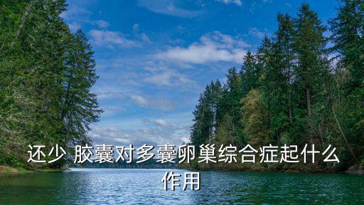  還少 膠囊對多囊卵巢綜合癥起什么作用