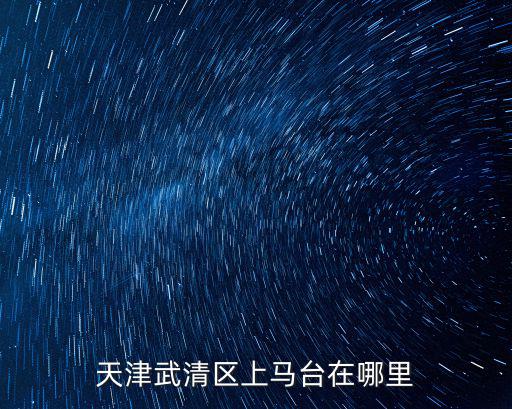 天津武清區(qū)上馬臺(tái)在哪里