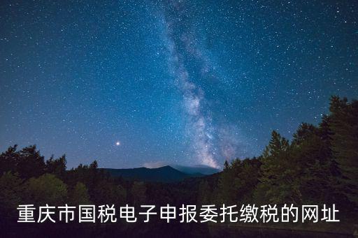 重慶市國家電子稅務局網上申報，誰知道重慶市國家稅務局網上辦稅服務廳的網址是什么求大神幫助