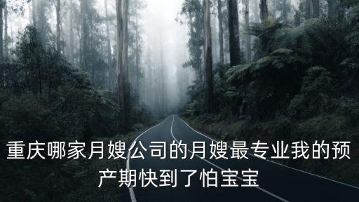 重慶哪家月嫂公司的月嫂最專業我的預產期快到了怕寶寶