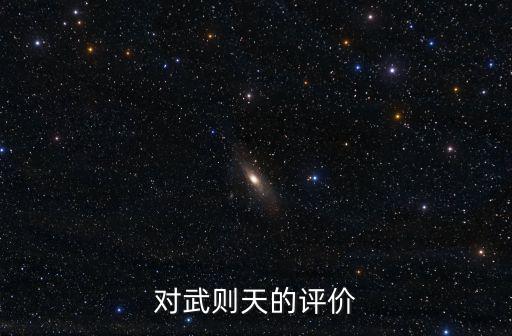 對武則天的評價
