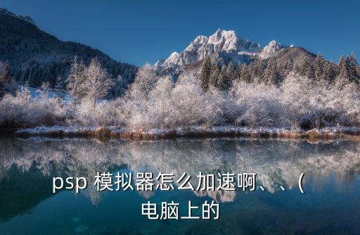  psp 模擬器怎么加速啊、、( 電腦上的