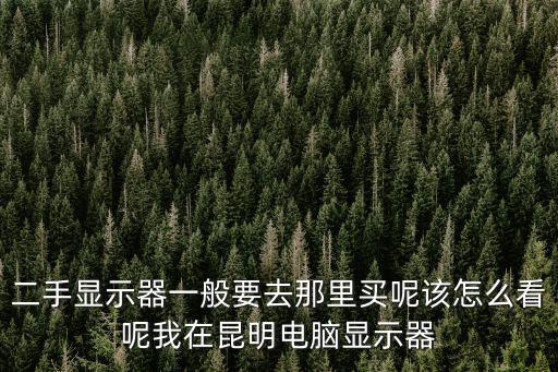 二手顯示器一般要去那里買呢該怎么看呢我在昆明電腦顯示器
