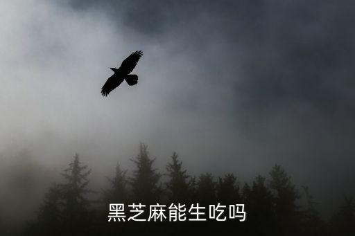 黑芝麻能生吃嗎