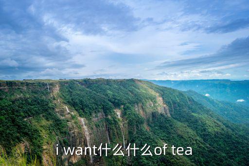 i want什么什么of tea
