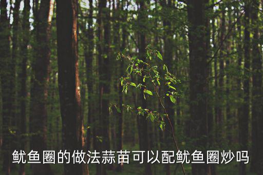 魷魚圈的做法蒜苗可以配魷魚圈炒嗎