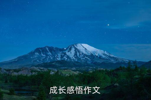 成長感悟作文
