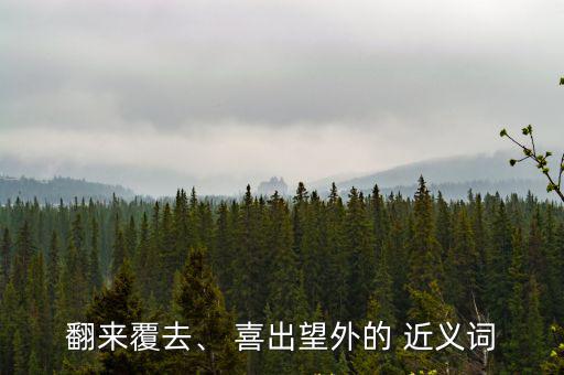 翻來覆去、 喜出望外的 近義詞