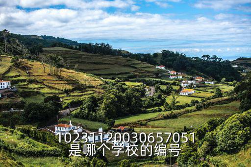 10231120030657051是哪個學校的編號