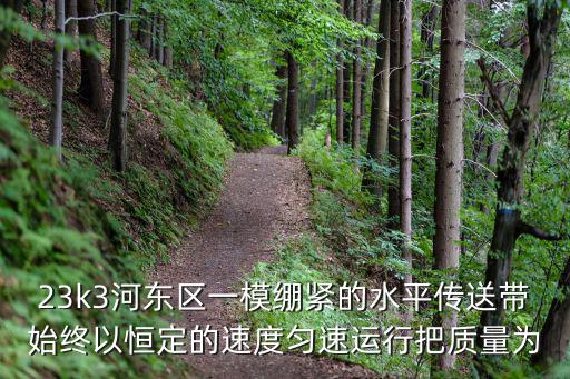 23k3河?xùn)|區(qū)一模繃緊的水平傳送帶始終以恒定的速度勻速運(yùn)行把質(zhì)量為