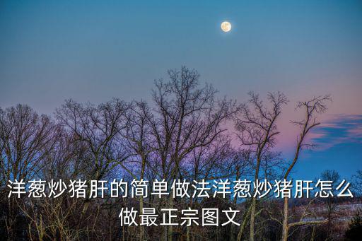 洋蔥炒豬肝的簡(jiǎn)單做法洋蔥炒豬肝怎么做最正宗圖文