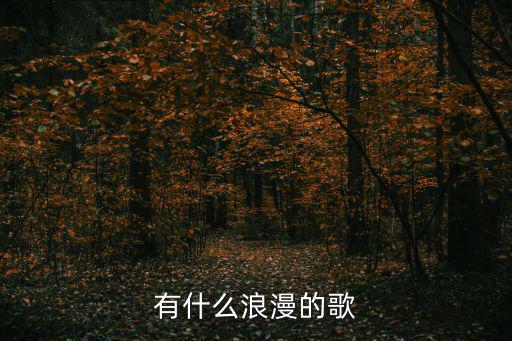 有什么浪漫的歌