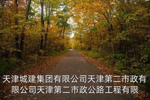 天津城建集團有限公司天津第二市政有限公司天津第二市政公路工程有限