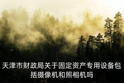 天津市財(cái)政局關(guān)于固定資產(chǎn)專用設(shè)備包括攝像機(jī)和照相機(jī)嗎