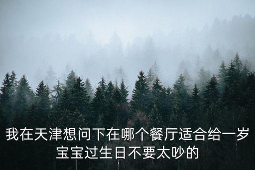 天津市兒童過生日不錯的飯館，我在天津想問下在哪個餐廳適合給一歲寶寶過生日不要太吵的